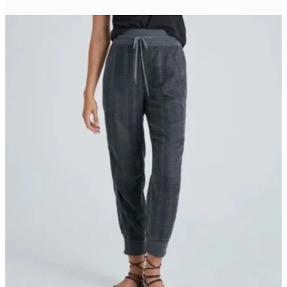 Anthropologie Jogger Pants Womens Small Gray Mixed Pattern Lyocell Ankle Cuffed‎